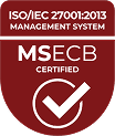 ISO/IEC 27001 certification badge