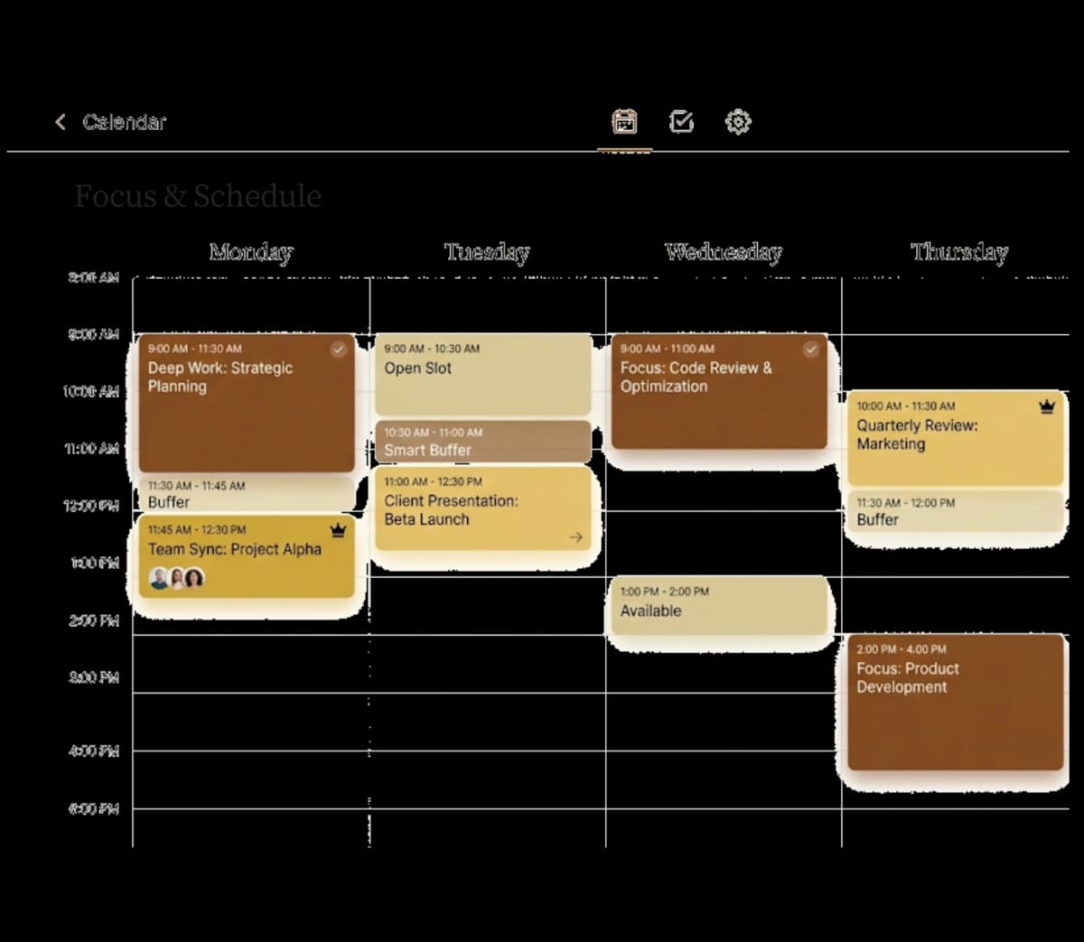 Control your time, meeting by meeting